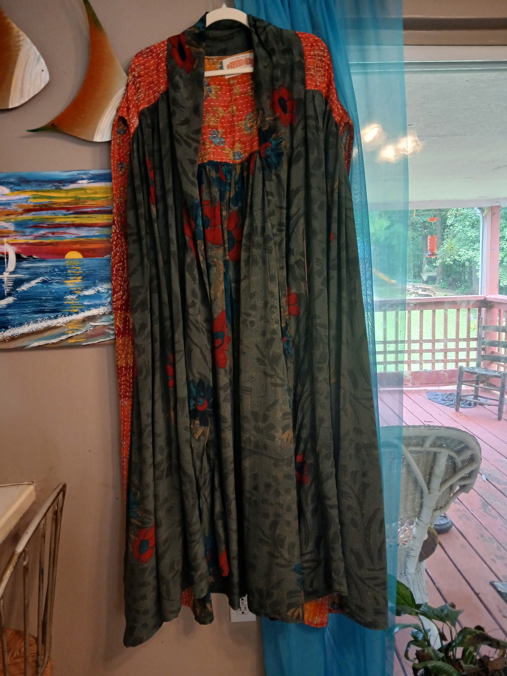 Kantha Bae Summer Utopia in Olive and Red